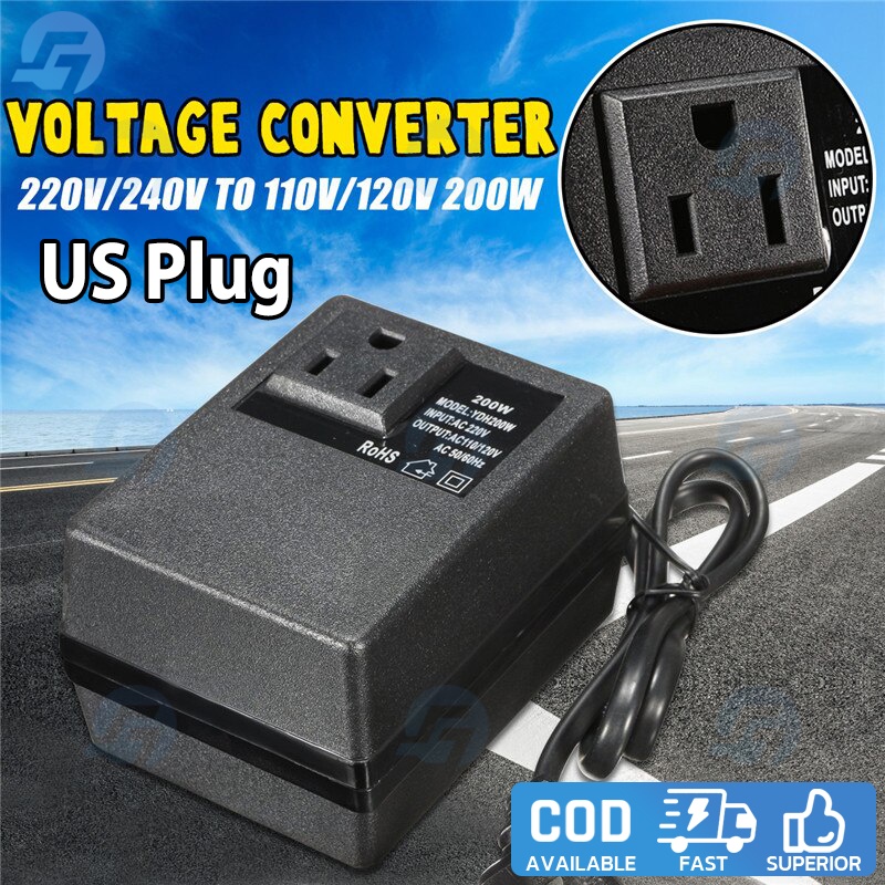 Intelligent Efficient Household 200W AC 220V To 110V Step Down