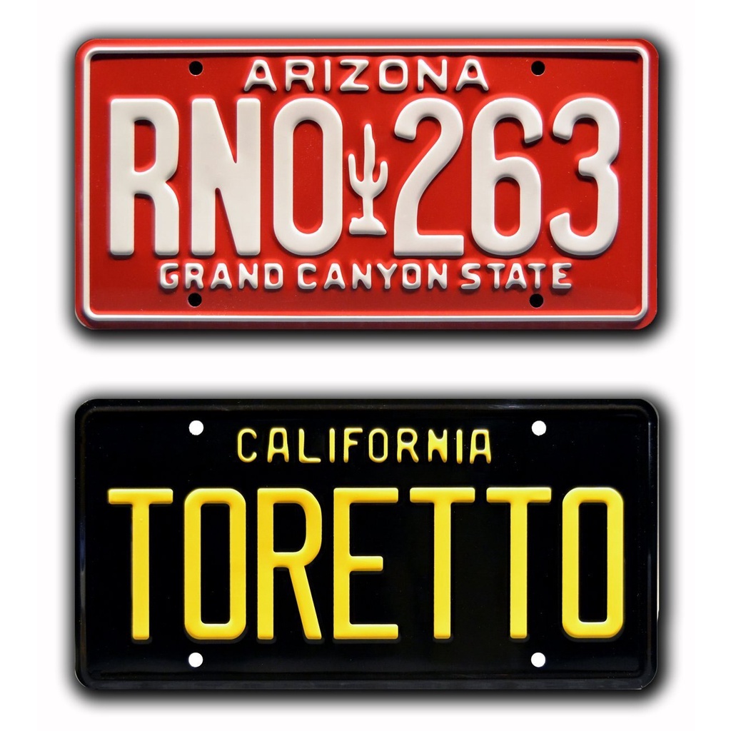 Fast & Furious | Toretto + RNO 263 | Metal Stamped License Plates ...