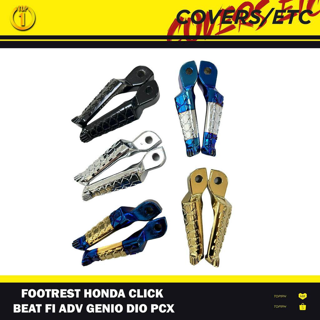 【Hot Sale】1 Pair CNC Alloy Rear Footrest HONDA Click Beat Fi ADV Genio Dio PCX Motorcycle