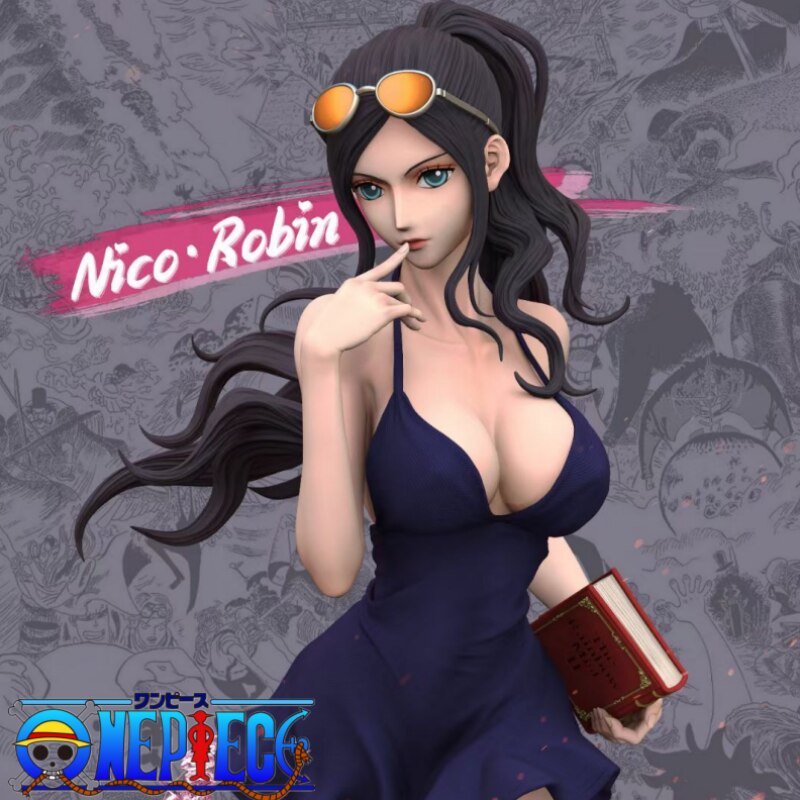 36cm One Piece Figure Nico Robin Anime Figures Hentai Figurine Clothes Removable Pvc Statue 7647