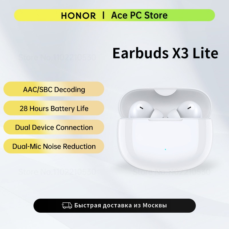 HONOR CHOICE Earbuds X3 Lite Stereo Bass TWS Earphones 28 Hours Battery ...