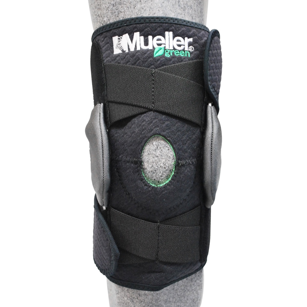 Mueller Self Adjustable Hinged Knee Brace (Black/Green) Shopee