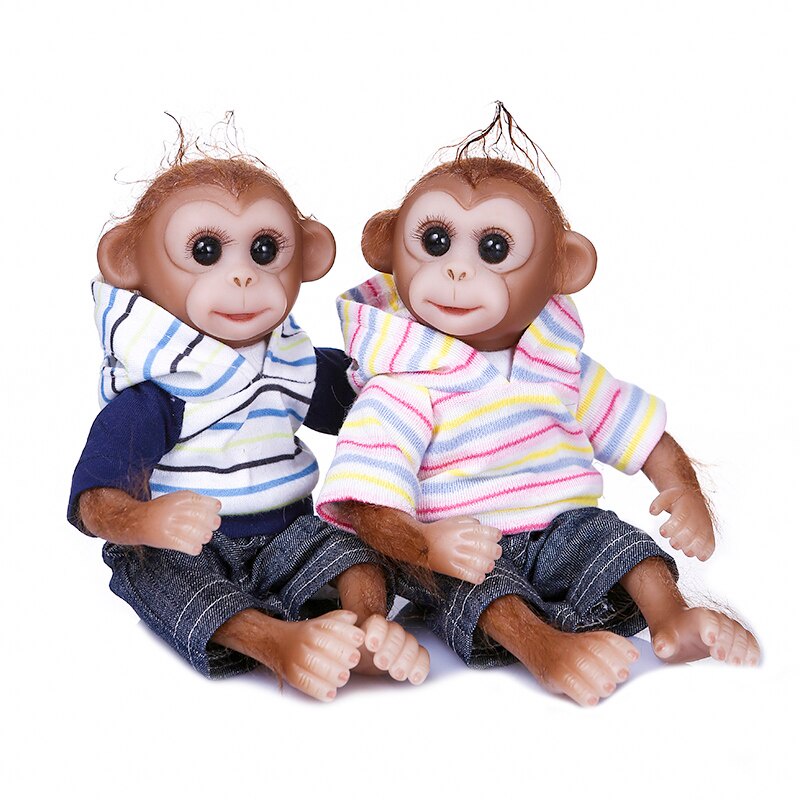l34 Original NPK 20CM mini monkey baby twin very soft flexible silicone
