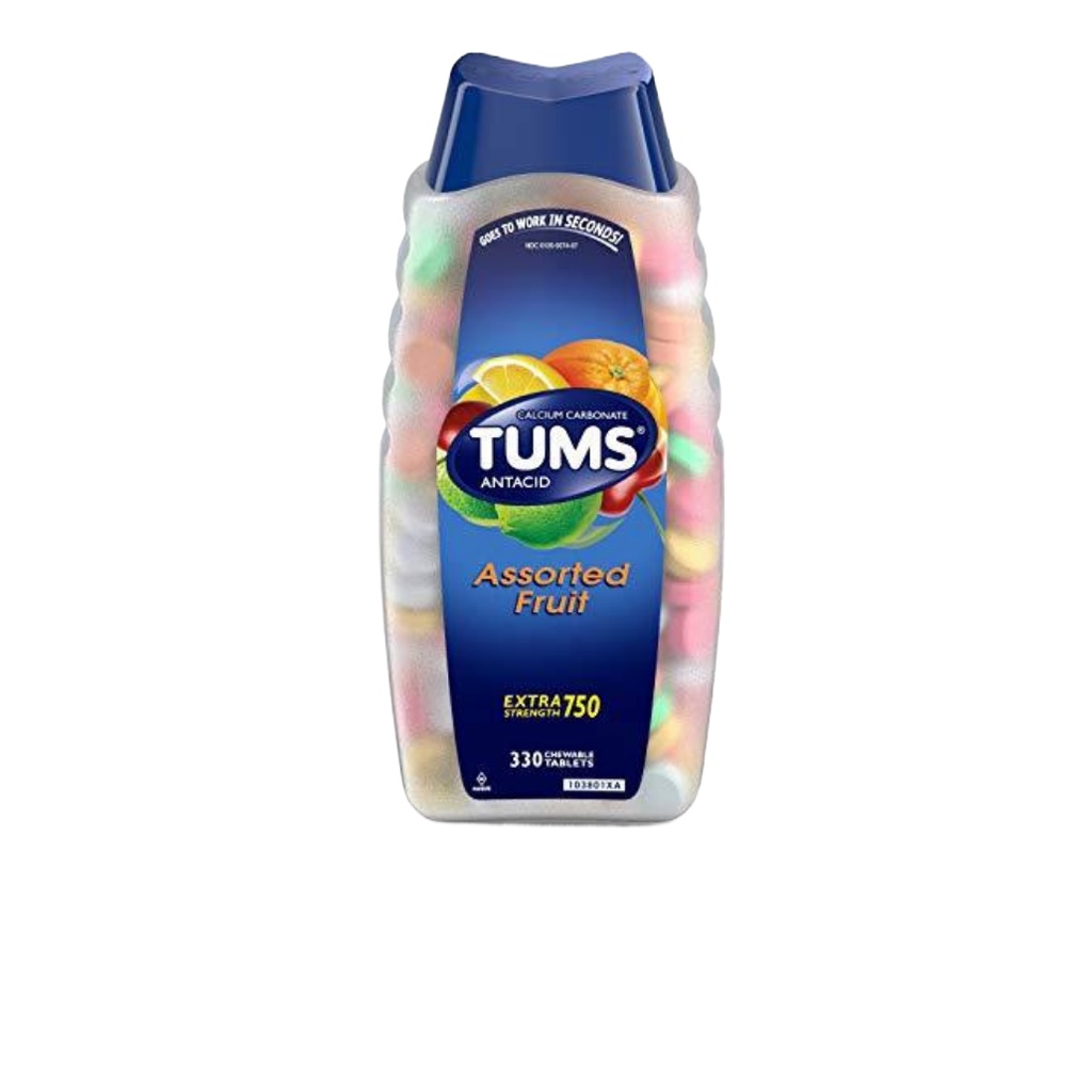 ๑♨TUMS Extra Strength 750 Assorted Fruit Antacid (330 Chewable Tablet) Shopee Philippines