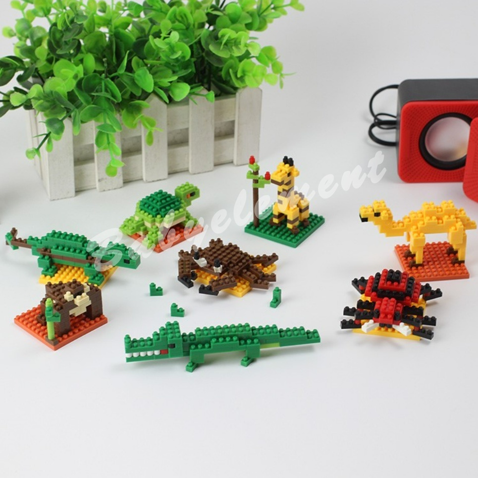 Nano Blocks Small Animal Building Blocks Slot h Chimpanzee Creative