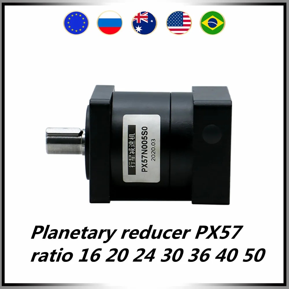 Planetary reducer PX57 suit for Nema23 57 stepper motor ratio 16 20 24 ...