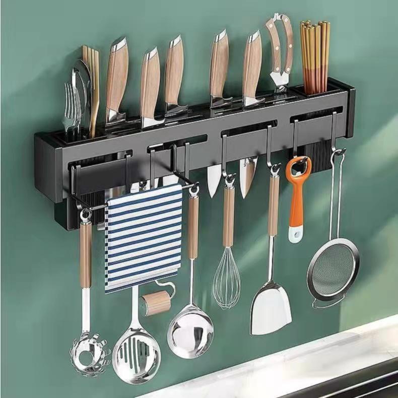 S127 60CM Knife Holder Knife Rack Wall Mounted Kitchen Organizer