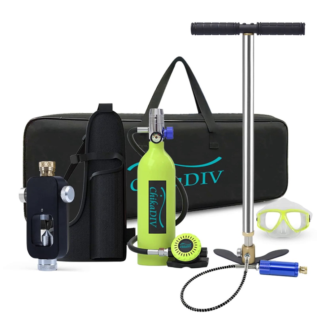 Chikadiv 1L Mini Scuba Tank Diving Equipment Scuba Diving Oxygen