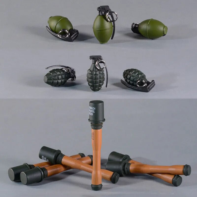 35D 1/6 Scale M24 M26 MK2 WWII Series Soldier Weapon Grenade Smoke Bomb
