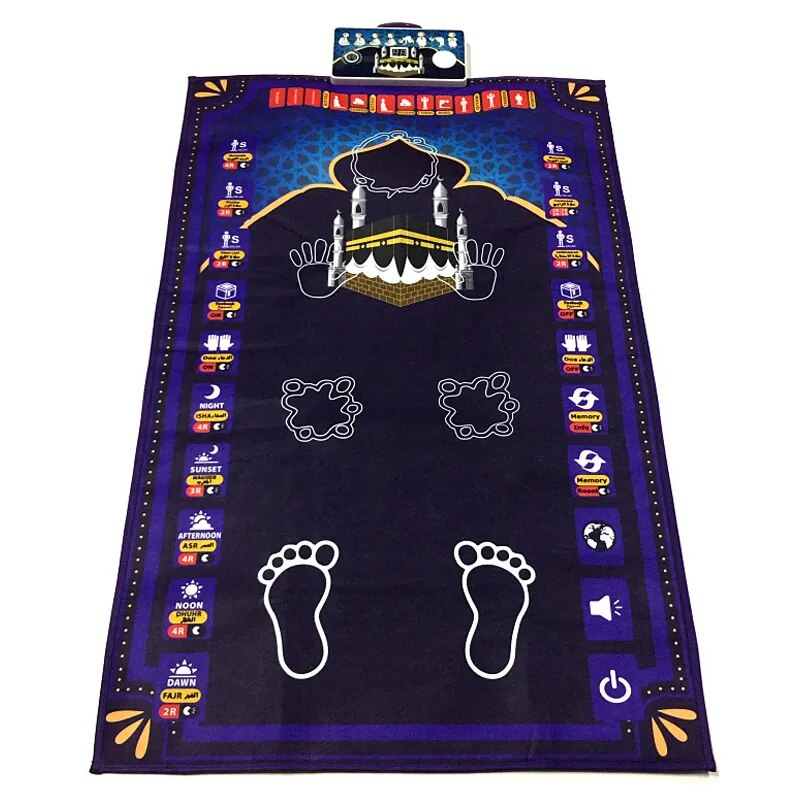 04D Hot Praying Mat Educational Interactive Rug Salah Muslim Kids Gift