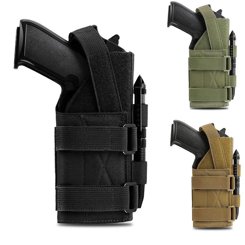 Tactical Drop Leg Gun Holster Thigh Pistol Bag Waist Belt Handgun Case Pouch Molle Leg Platform