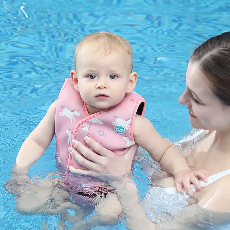 ๑Baby Wrap Wetsuit 3mm Neoprene Infant Swim Wraps Swimsuit Toddler