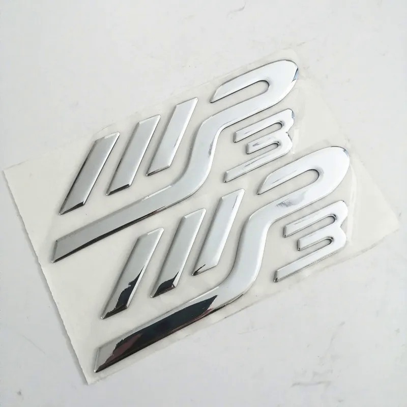 LASA Motorcycle Emblems 3D Logos Motor Silver Stickers For PIAGGIO MP3 ...