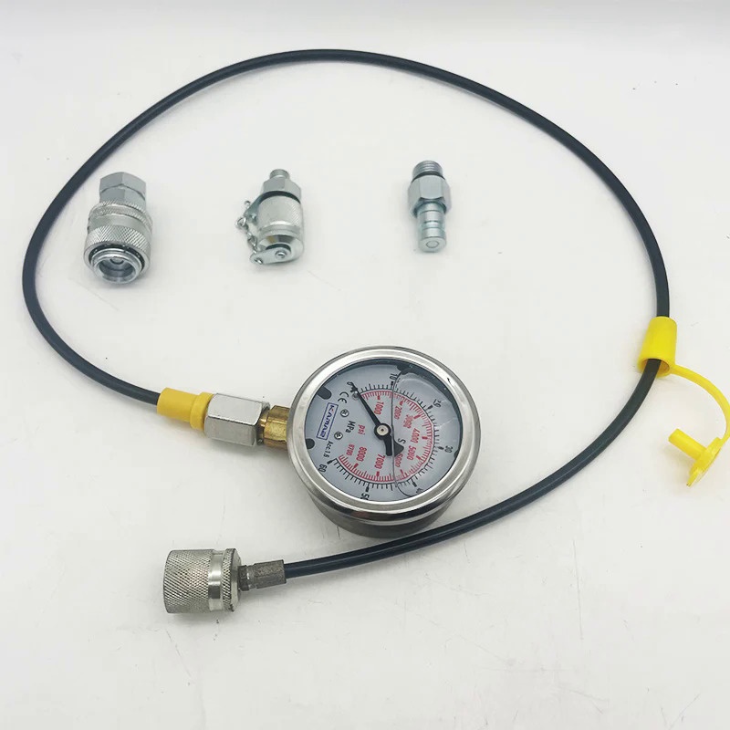 For Caterpillar C/AT excavator quick connector pressure gauge pressure