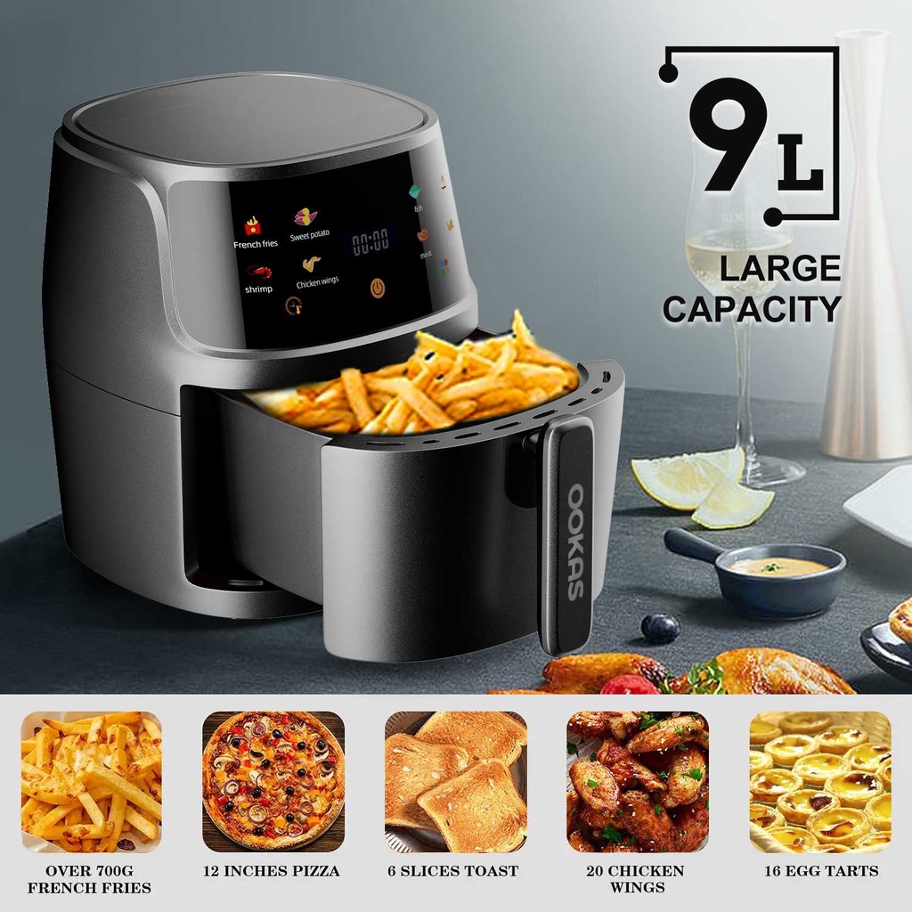 Ookas Air Fryer 7l 9l Air Fryer On Sale Japan Made Airfryer Sale On Sale Airfryer Digital Touch 0515