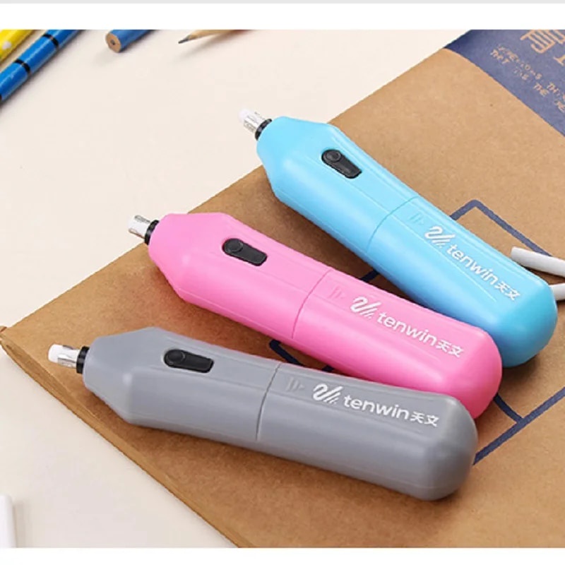 Electronic Eraser Adjustable Mechanical Electric Rubber Eraser Pencil