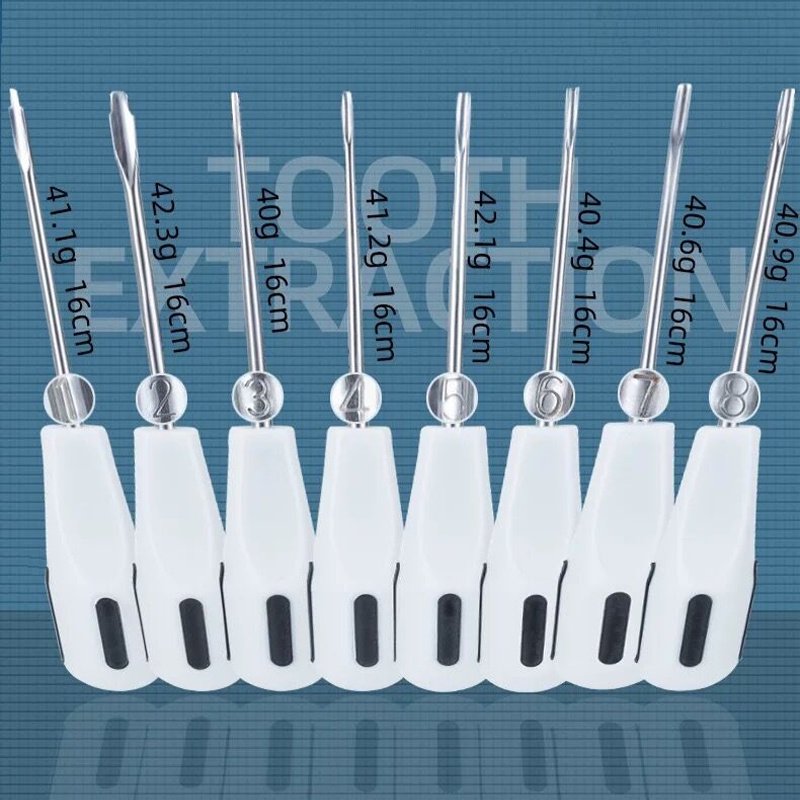♗8Pcs Dental Tooth Extraction Elevators Teeth Extracting Apical Root ...