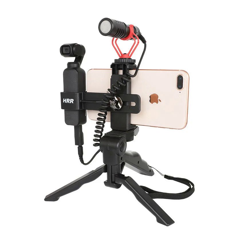 ♀Vlog Mount for DJI Osmo Pocket 2 Smartphone Grip Handle Clip Cell