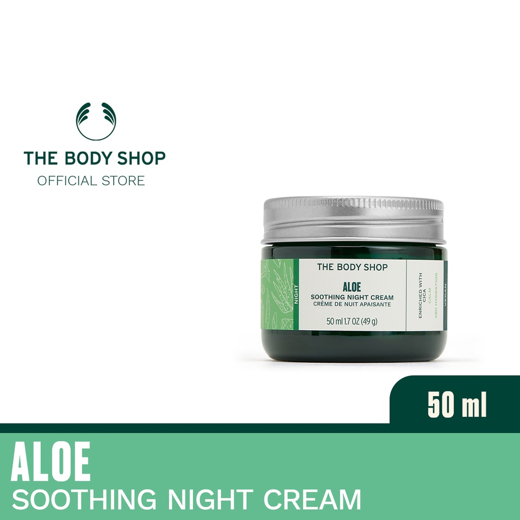 The Body Shop Aloe Soothing Night Cream (50ml) | Shopee Philippines