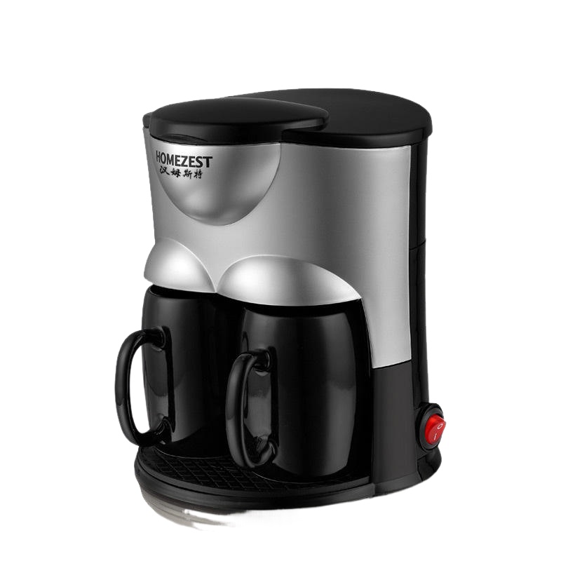 Mini Ceramic Double Cup American Coffee Machine Home Drip Type Fully