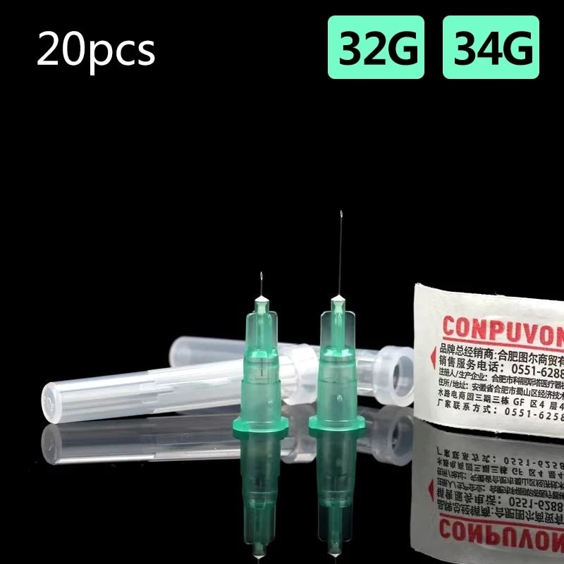 32G 34G needle Piercing Transparent Syringe Injection glue Clear Tip