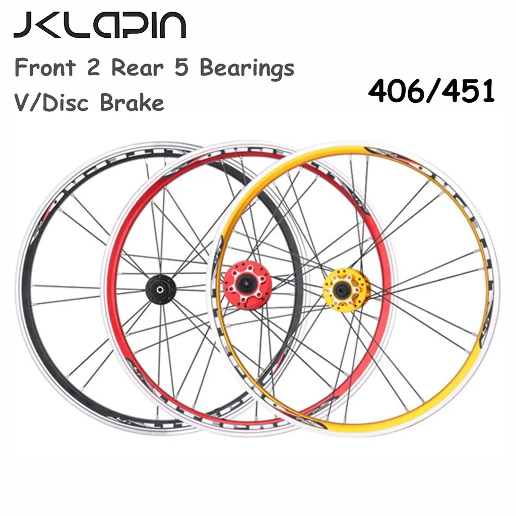 34G JKLapin Litepro Bicycle Wheels 20 Inch 451 406 Folding Bike