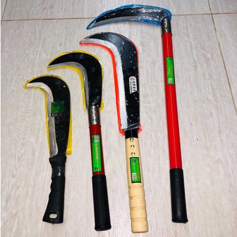 Multipurpose Handle Sickle/Kawit Garden Tools Blade Karet Scythe Bolo