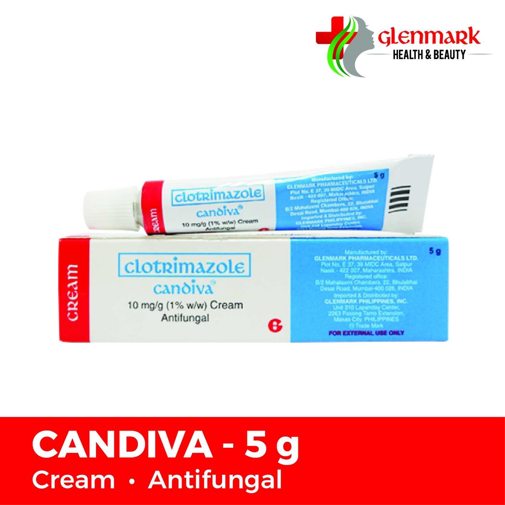 Clotrimazole Candiva Antifungal Cream 5g Shopee Philippines