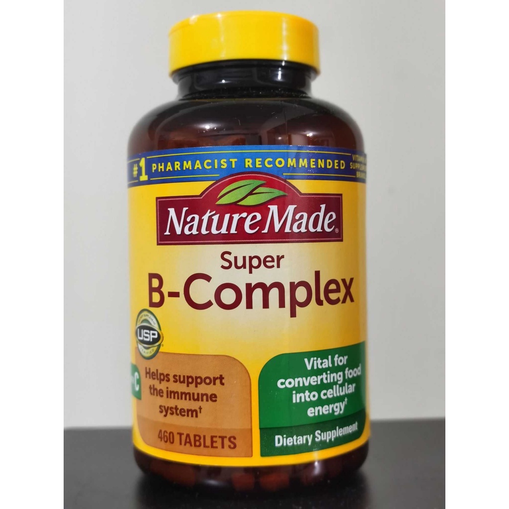 Nature Made Super B Complex With Vitamin C 460 Tablet Bcomplex ...