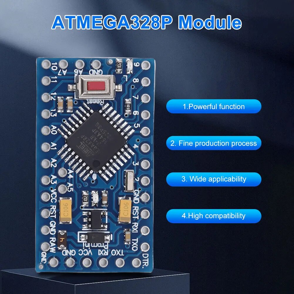 ATMEGA328 Module 5V 16MHz Pro Mini 328 ATMEGA328P Development Board ...
