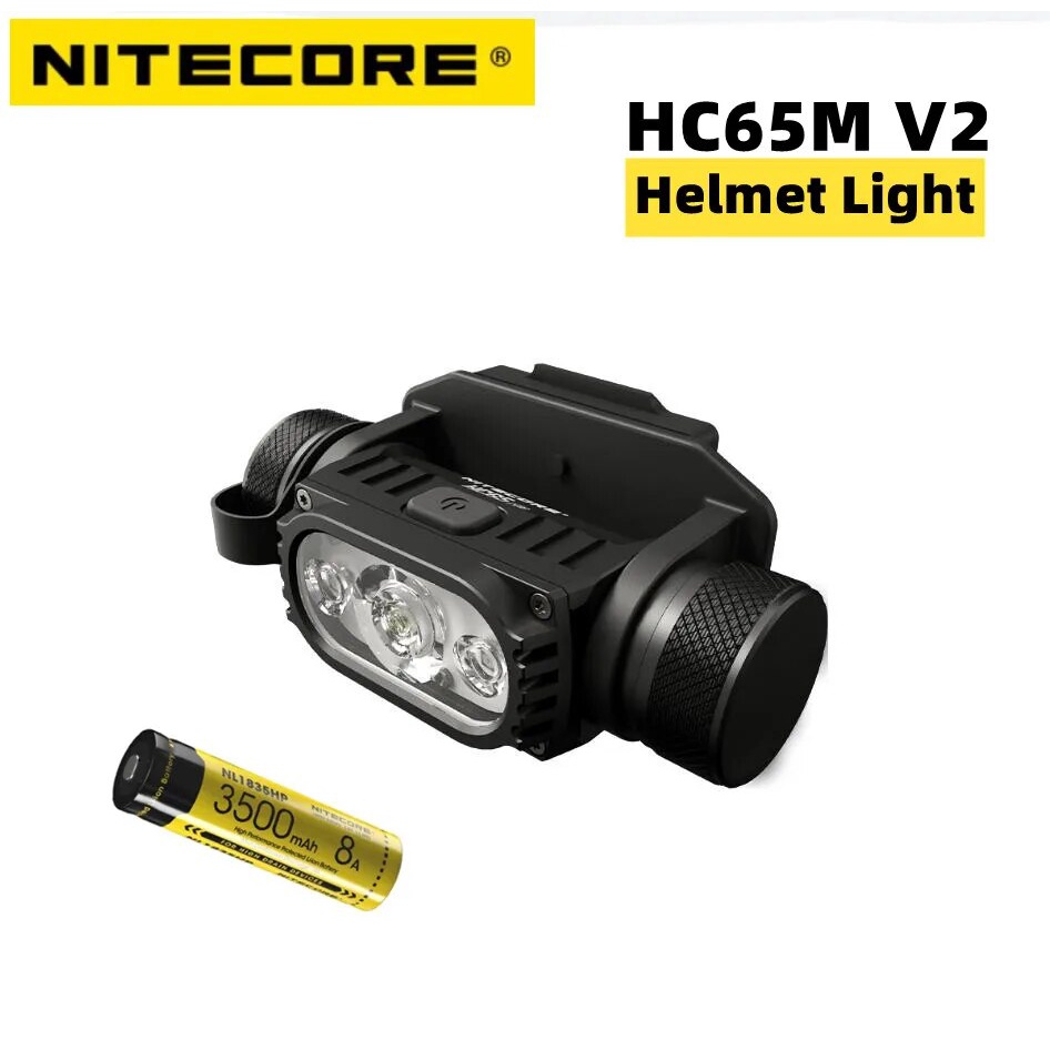 NITECORE HC65M V2 Helmet Light Triple Lamp Sources Tactical NVG Mount ...