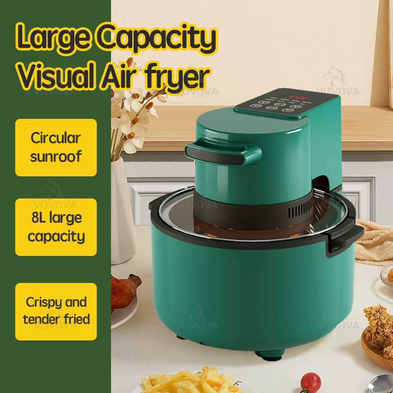 VOVOVA 2023 New Design Large Capacity Air Fryer Oven 5L/8L Touch Visual