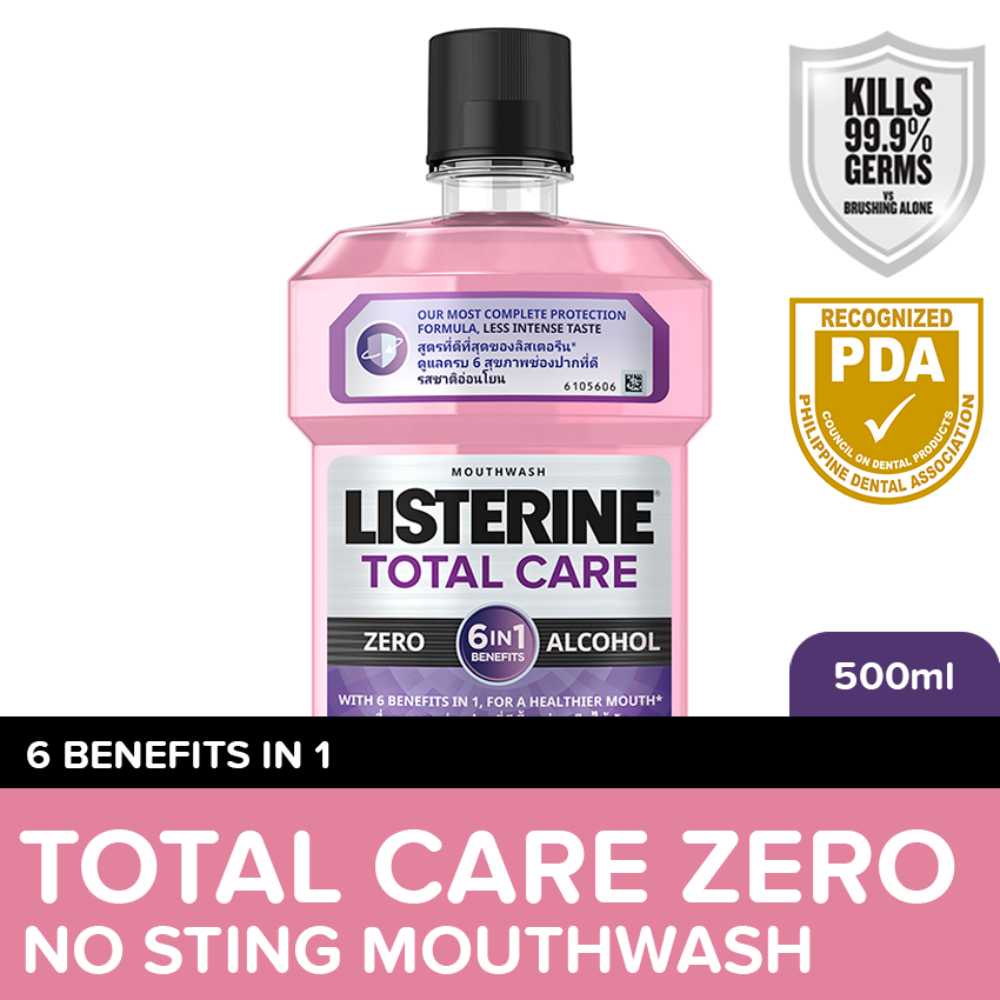 Listerine Mouthwash Total Care Zero 500ml Shopee Philippines