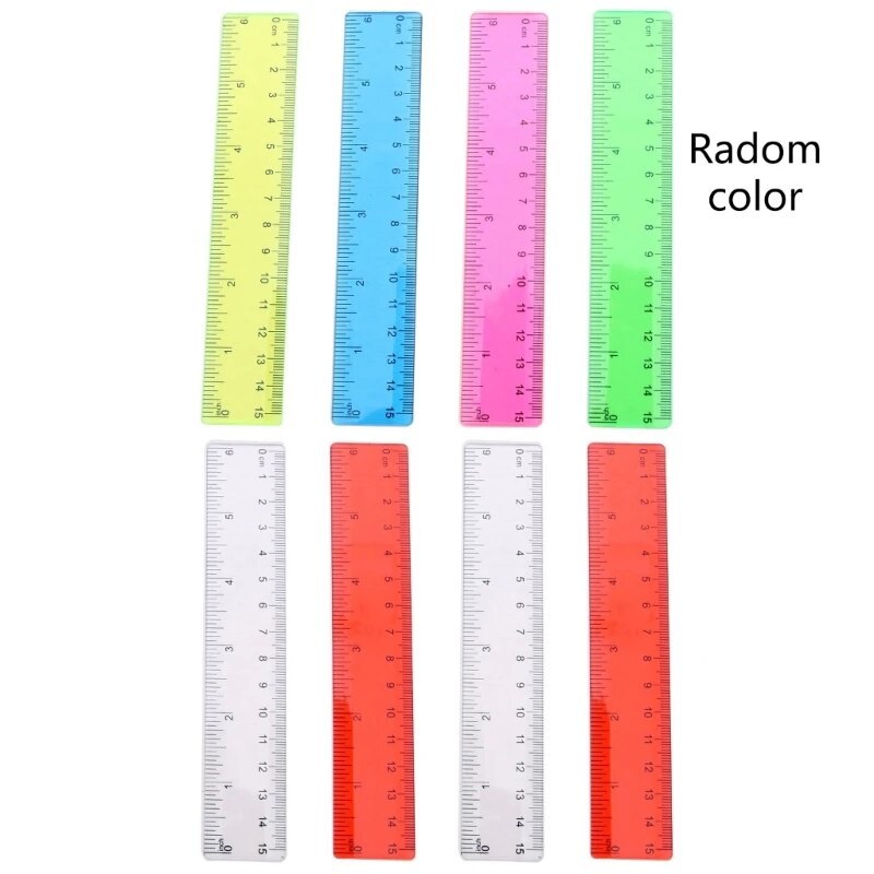 8Pcs Metric Bulk Rulers Set, Kids Ruler for School, Colorful ...
