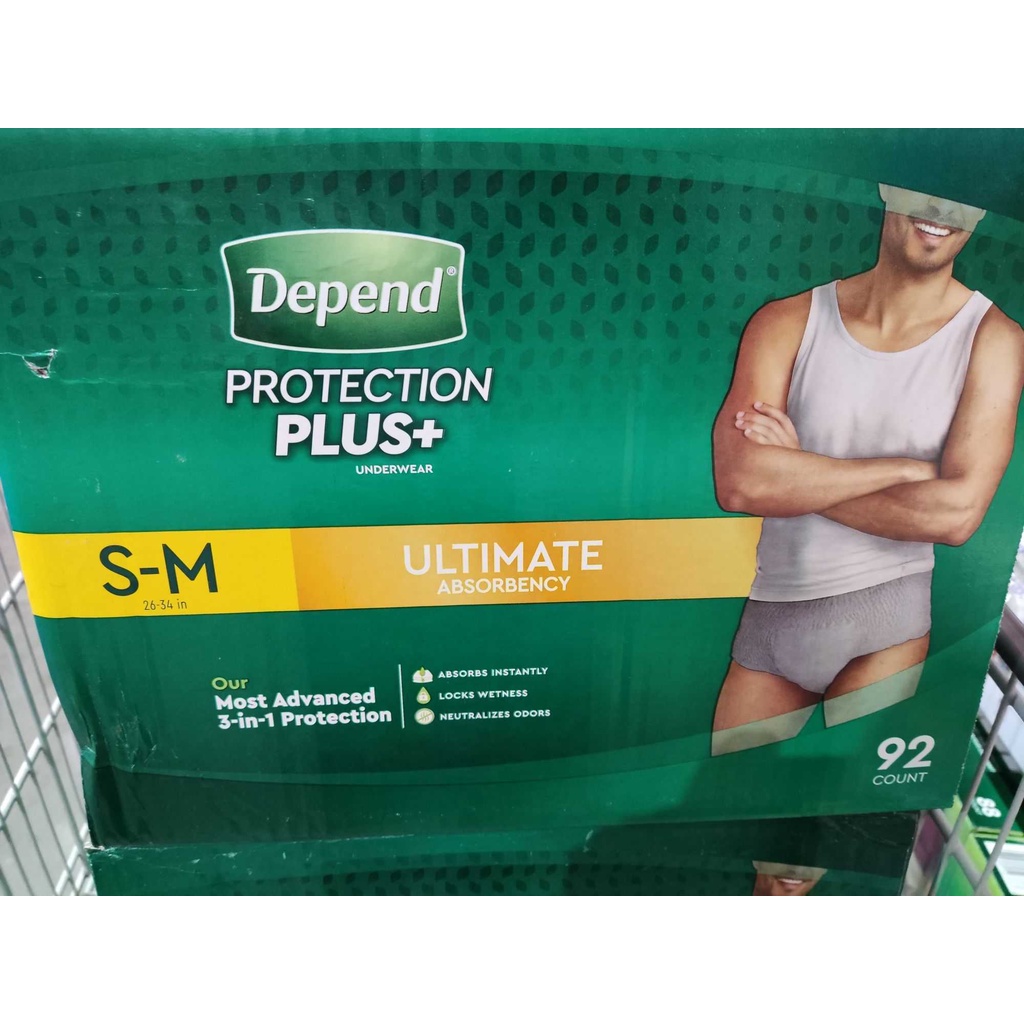Depend Maximum SM FitFlex Underwear Adult Diaper For Men 92s / Tingi