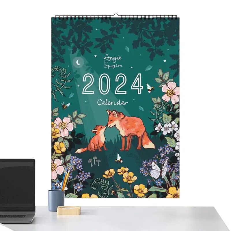 Wall Calendar 2024 Nature And Wildlife Wall Calendar Monthly Writable ...