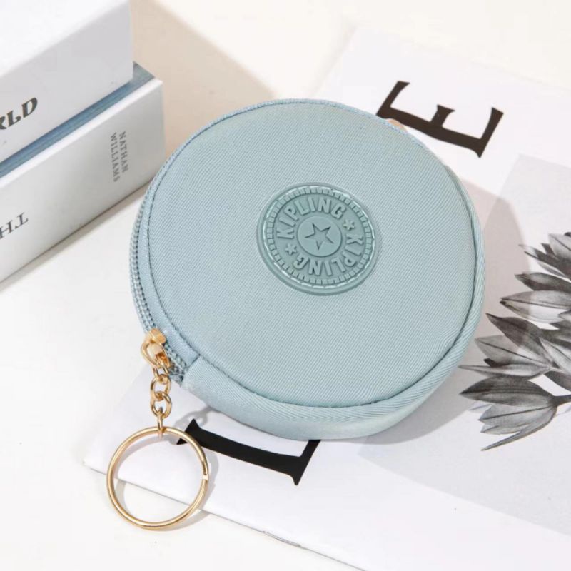 Kipling round spot color coin purse for men and women
