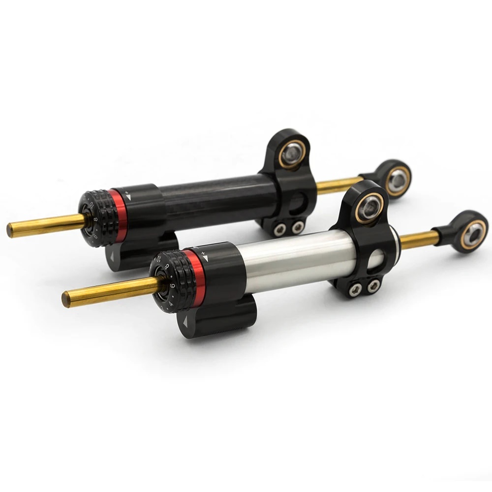 25 Colors Motorcycle Aluminum Steering Damper Tank Slapper Stabilizer Damping Rod Speed Wobble
