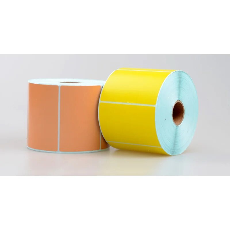 Color adhesive thermal sticker Label paper for thermal barcode printer ...