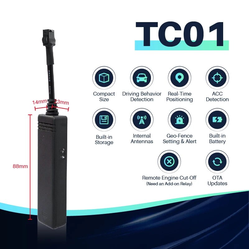TRAK-IOT GSM Car Tracker 2G Small Size Real-time Accurate Tracking ...