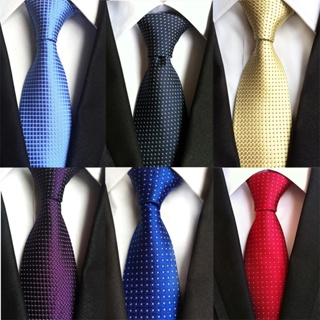 ☂GUSLESON Classics Solid 8cm Silk Gravatas Ties Red Yellow Blue Neck ...