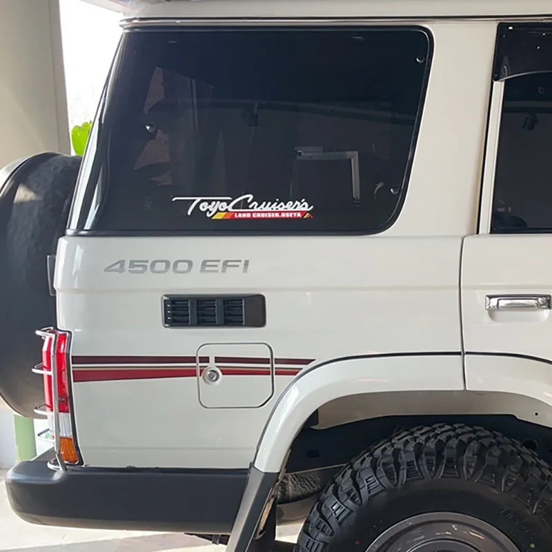 Side Window Creative Stickers For Toyota Land Cruiser LC76 LC80 Glass ...