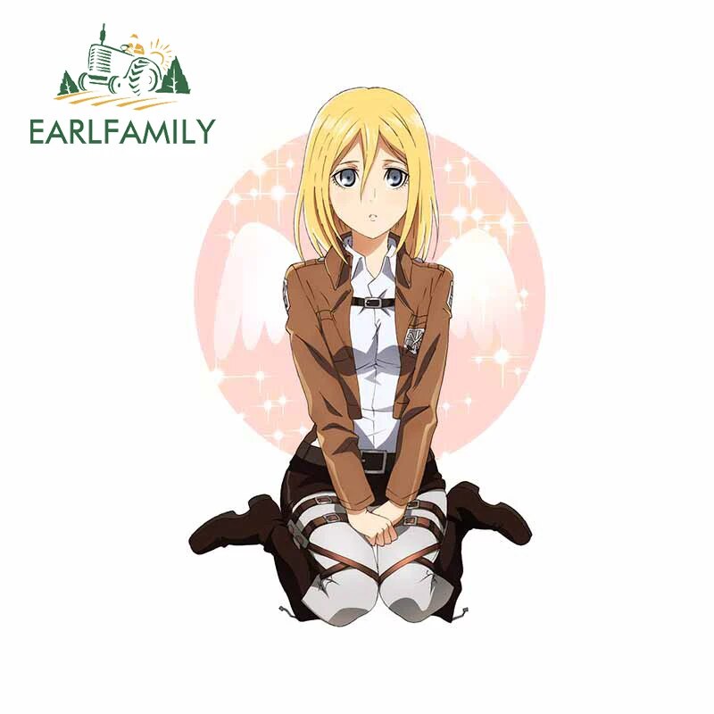 EARLFAMILY 13cm x 8.7cm For Attack on Titan Car Stickers Scratch-Proof ...