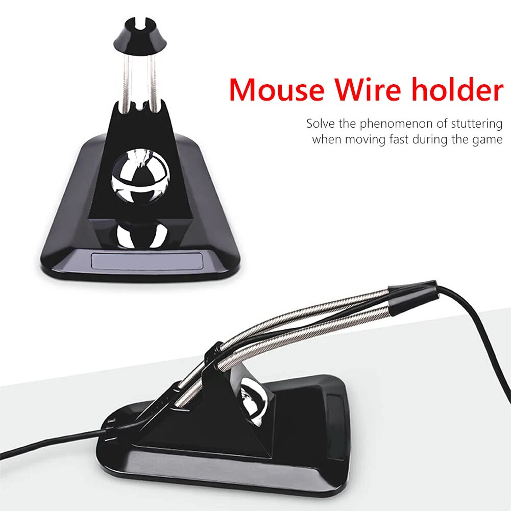 Flexible Mouse Bungee Cable Holder Non-Slip Fixed Desktop Gaming Mice ...