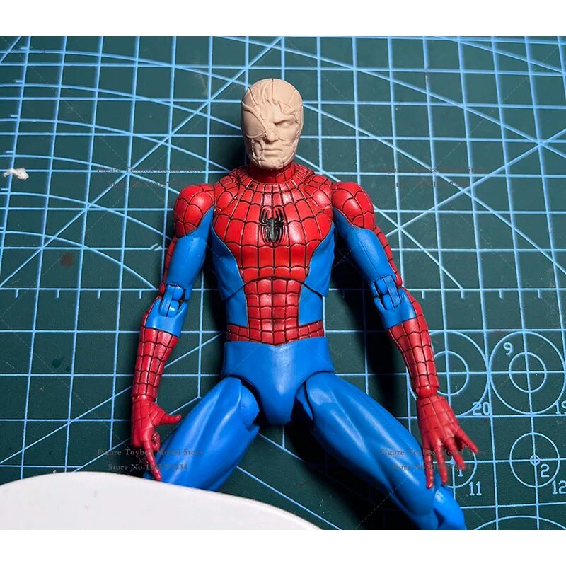 DIY White Model 1/12 Scale Unpainted Spider Man Peter Parker Head ...