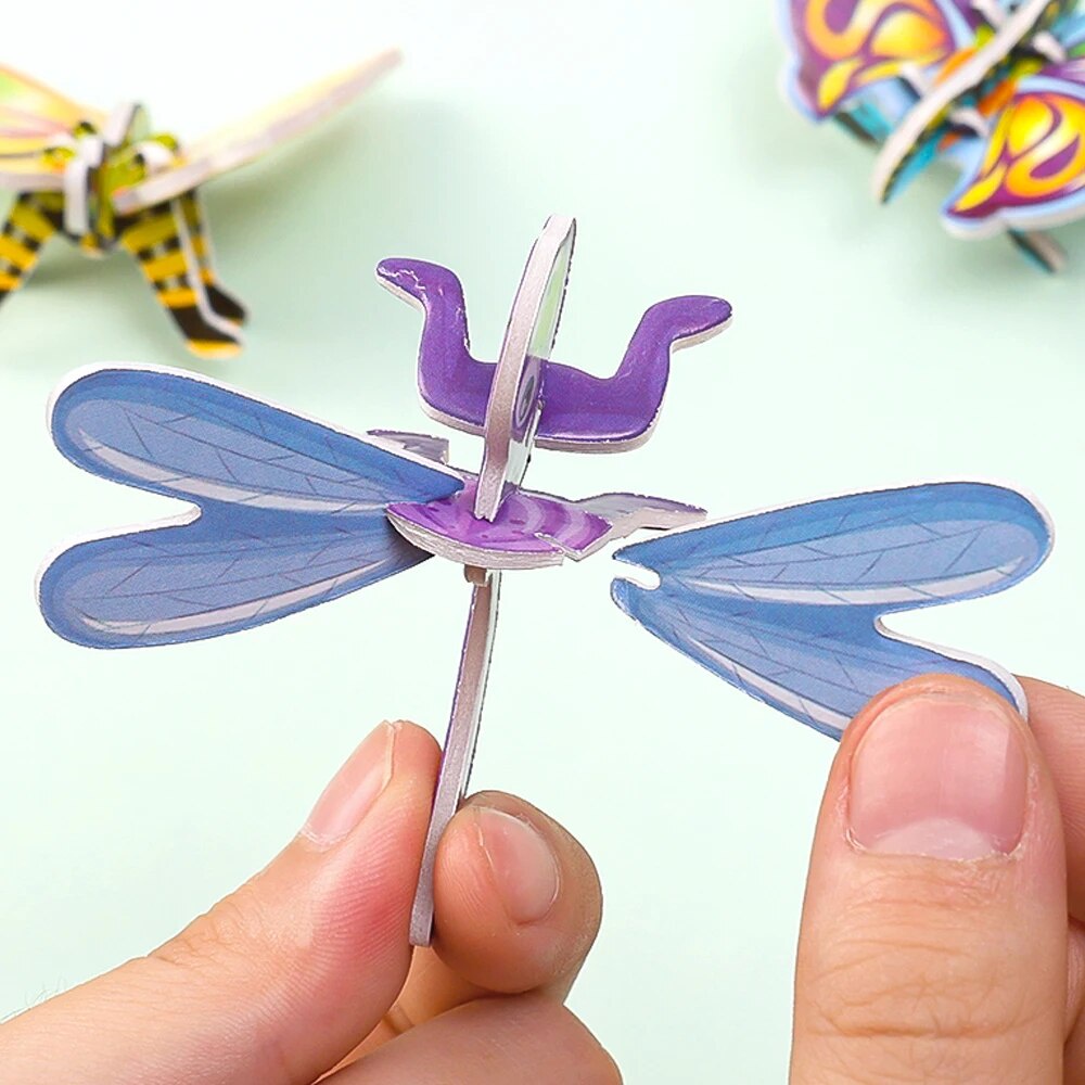 10pcs 3D Three-dimensional Paper Insect Puzzle Children's Toys Cartoon ...