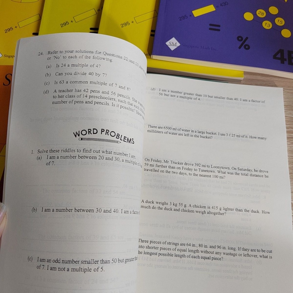4books/set Singapore Math Intensive Practice Exercise Primary School ☂ ...