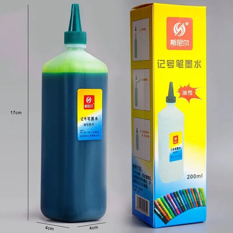 40 Color 200ml Large Capacity Bottled Marker Ink Oil-based Quick Drying ...
