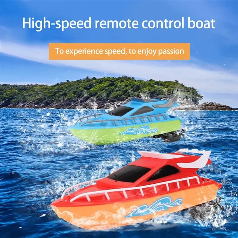 Mini Remote Control Boat High Speed Rowing Ship Summer Water Speedboat ...