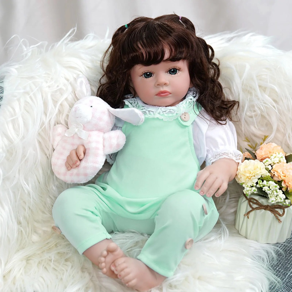 ~rbg 50cm Bebe Reborn Dolls Tollder Girl Tutti Realistic Newborn Baby 